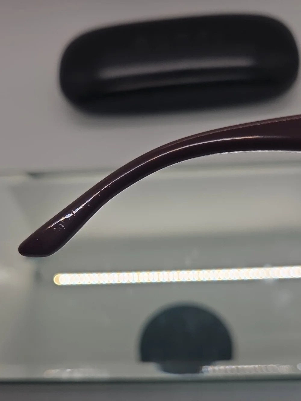 Gucci GG 1021 Dark Brown/Burgundy Rectangular Eyeglass Frame Prescription